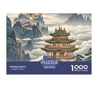 Chinese Architecture 1000 Piece Puzzles Square Puzzles for Adults And Kids, Vibrant Imagery Gifts for Family, Friends 70x50cm/1000pcs