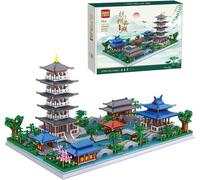 Chinese Architecture Building Blocks, 3630 Pcs Hangzhou West Lake Building Set, Chinese Ancient Famous Architecture Micro Bricks Model Toy for Children and Adults, NOT Compatible with Lego