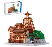 Chinese Architecture Building Blocks, 4088PCS Hongyadong Chinese Ancient Famous Architecture Mini Blocks Kits, Building Toy 3D Puzzle for Adults, NOT Compatible with Lego