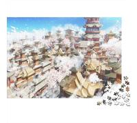 Chinese Architecture Jigsaw Puzzles 1000 Pieces Recycled Material Ancient City Adult Jigsaws Developing Children‘s Intelligence Parent Child Game Activity 38x26cm/1000pcs