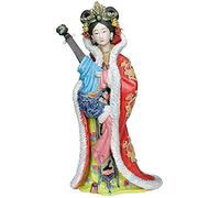Chinese Art Pottery Statues Mrs. Zhaojun The Four Beauty Queens of Ancient China Handmade Ceramics Home Decoration Ornaments