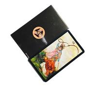 Chinese Art Tarot, 78 Card Deck, Easy Learning Set with Illustrated Symbols, Divination Oracle Cards, Fortune Reading Deck with Cultural Style, Tarot Set for Teens and Gathering