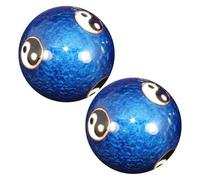 Chinese Balls | 2pcs Chinese Yin-Yang Baoding Balls | 1.85-Inches Meditation Balls with Box | Metal Meditation Balls | Chinese Medicine Balls | Health Balls with Chimes for Hands Relaxation