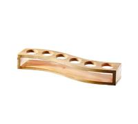 Chinese bar business simple, exquisite and durable thick glass glasses-[6-hole cup holder] log-S type
