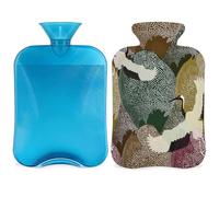 Chinese Bird Crane Hot Water Bottle with Cover, 2L Hot Water Bag for Pain Relief, Neck and Shoulder, Hand Feet Warmer