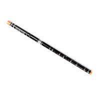 Chinese Black Bamboo Flute With Different Scales Woodwind Instrument White Copper Pipe Joints Professional Performance To Bamboo Flute (Color : F)