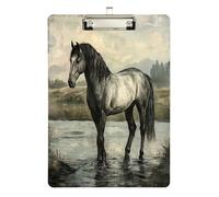 Chinese Black Horse Flat clipboard Hole Standard Hole for Clip Board Teacher Size 9 x 12.5 Tabla para escribir con Clip