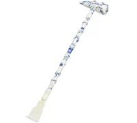 Chinese Blue and White Porcelain Back Scratcher with Massage Hammer, Dual-Use Long Handle Backscratcher for Elderly, Comfortable and Portable Itch Relief Tool(Blue White*1)