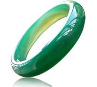 Chinese Bracelet, Green Jade, Natural 5A Transparent Agate Female