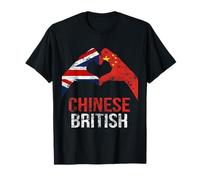 Chinese British UK China Flag T-Shirt