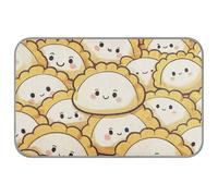 Chinese Cartoon Dumpling Food Summer cooling blanket for dogs Self Cooling cat beds for outdoor for kittens indoor cats non slip cama refrescante para perros M