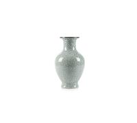Chinese Ceramic Art Handmade Antique ice Crack Glaze vases Big China Porcelain Flower Bottle Vase (White)…