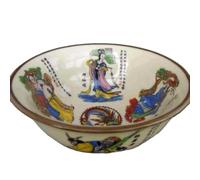 chinese ceramic bowl, 14cm 5.5in Porcelain Collection Decoration Tableware White Small Eight Immaculate Bowl