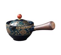Chinese Ceramic Teapot, Porcelain Tea Maker, 160ml Vintage Ceramic Teapot Chinese Tea Dispenser, 360 Rotating Tea Maker Multifunctional Flexible Kungfu Drip Teapot for Loose Tea Coffee Percolator