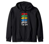 Chinese Characters Tai Chi Zip Hoodie