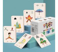 Chinese Characters With Picture,Hieroglyphic Pinyin Flashcards,Common Chinese Characters Flashcards,Easy To Understand,Suitable For Home And School