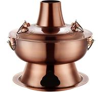 Chinese Charcoal Hotpot Split Design 410 Stainless Steel Hot Pot Thickened Multi Person Mongolian Cooking Pots
