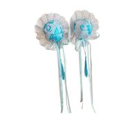 Chinese Cheongsam Hair Bun Clips - 2x Cosplay Hair Accessories, Easy to Use Bun Pin | Perfect Chinese Style Headdress, Traditional Chinese Bun Clip Lace Bow Hairclips for Cosplay, Parties, Girl, Women