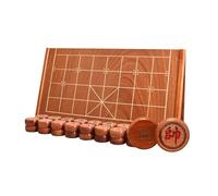 Chinese Chess Game Set With Sandalwood Pieces & Foldable Chessboard Portable Xiangqi Educational Strategy Game For 2 Players(5.8cm/2.3in)