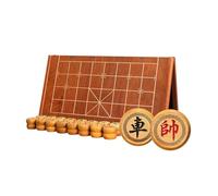 Chinese Chess Game Set With Sandalwood Pieces & Foldable Chessboard Portable Xiangqi Strategy Game For 2 Players(5.8cm/2.3in)