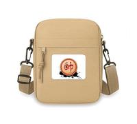 Chinese Chess Red King Crossbody Bag Cell Phone Purses Handbag Shoulder Mini Bag