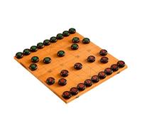 Chinese Chess Set, Chinese Chess Game Set With Foldable Bamboo Board Multicolor 3.8-5.8cm(Ebony,5.8cm/2.3in)