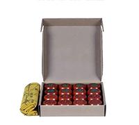 Chinese Chess Set, Xiangqi Board Game with Leather Board for 2 Players, Durable Design