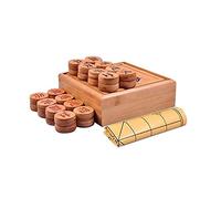 Chinese Chess, Solid Wood Chess Chessboard Solid Wood Gift Box Chess Gift 5CM Wooden Chess Three-dimensional Chessboard Chinese Chess