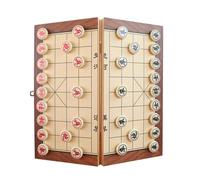 Chinese Chess Xiangqi Magnetic Playing Pieces Travel Board Game Set With Foldable Chessboard Traditional Educational Strategy Games(9.4 x 9.4in)