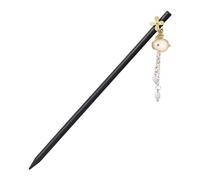 Chinese Chignon Accessories,Classical Decorative, Wooden Hairsticks Jade Rabbit Hair Chopsticks Wooden Hairpins - Traditional Chinese Coiled Headwear for