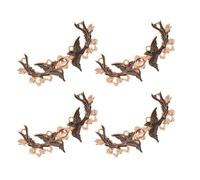 Chinese Cloak Clip Shawl Brooch Fastener 4 Pairs Zinc Alloy