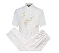 Chinese Clothing Tang Suit - Traditional China Ancient Costume Martial Arts Tangzhuang Kung Fu Long Sleeve/Short Sleeve Jacket Suits Shirt Outfit Uniform for Men