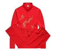 Chinese Clothing Tang Suit - Traditional China Ancient Costume Martial Arts Tangzhuang Kung Fu Long Sleeve/Short Sleeve Jacket Suits Shirt Outfit Uniform for Men