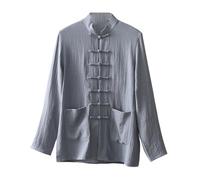 Chinese Clothing Tang Suit - Traditional China Costume Martial Arts Tangzhuang Kung Fu Long Sleeve Shirt Outfit Uniform Cloth