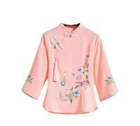Chinese Clothing Women Elegance Embroidery China Shirt Vintage Cheongsam Top National Style Tang Suit Modern Hanfu