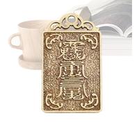 Chinese Coin Charm - Tai Sui for Necklace,Portable Souvenir Collectible for Home Desk Decor, Health and Wealth Keepsake