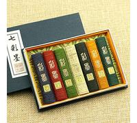 Chinese Color Ink Stick Set for Calligraphy and Painting, Traditional Colored Block for Stone and Watercolor Art, 1 Pcs