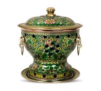 Chinese Copper Hot Pot - Traditional Beijing Style, Ideal for Family Gatherings, Parties & Dorms, Premium Pure Copper, Perfect for Delicious Hot Pot Meals