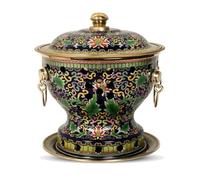 Chinese Copper Hot Pot - Traditional Beijing Style, Ideal for Family Gatherings, Parties & Kitchen Use - Durable Copper Gourd Design, Perfect for Friends & Dorms