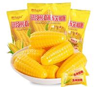 Chinese corn candy 500g/bag, sweet corn gummies, soft and hard candies,maltose， children's snacks, fruit candies, happy candies, candy gift packs, holiday candies (1bag)