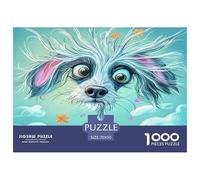 Chinese Crested 1000 Pieces Portable Jigsaw Puzzle Age 3+ Cool Collage Effect, Fun Details, Educational, Challenging 70x50cm/1000pcs