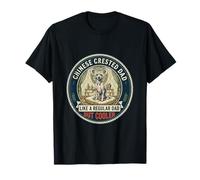 Chinese Crested Dad Like A Regular Dad But Cooler Dog Dad T-Shirt