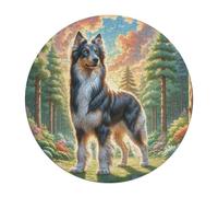 Chinese Crested Dog 120 Piece Circular Puzzle Cute Pet Animals Animal Shape Premium Relaxing Puzzle Stress Relief Home Decor Educational Creative Challeng Challenging 120 PCS