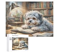 Chinese Crested Dog 500 Piece Jigsaw Puzzles Suitable Adults Kids Jigsaws Bedroom Decor Accent Whimsical Brainteaser Great Relaxation 500 PCS