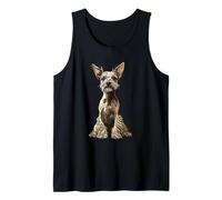 Chinese Crested Dog Illustration Tank Top