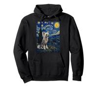 Chinese Crested Dog Van Gogh Starry Night Pullover Hoodie