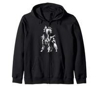 Chinese Crested Dog Zip Hoodie