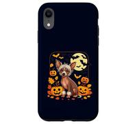 Chinese Crested Halloween Cute Spooky Dog Pumpkin Case for iPhone XR