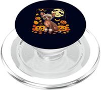 Chinese Crested Halloween Cute Spooky Dog Pumpkin PopSockets PopGrip for MagSafe