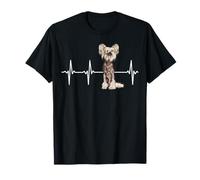 Chinese Crested Heartbeat Dog Lover T-Shirt